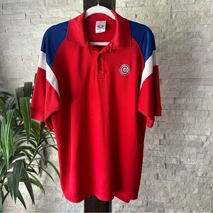 True Fan MLB Baseball Chicago Cubs Red Polos Size Large